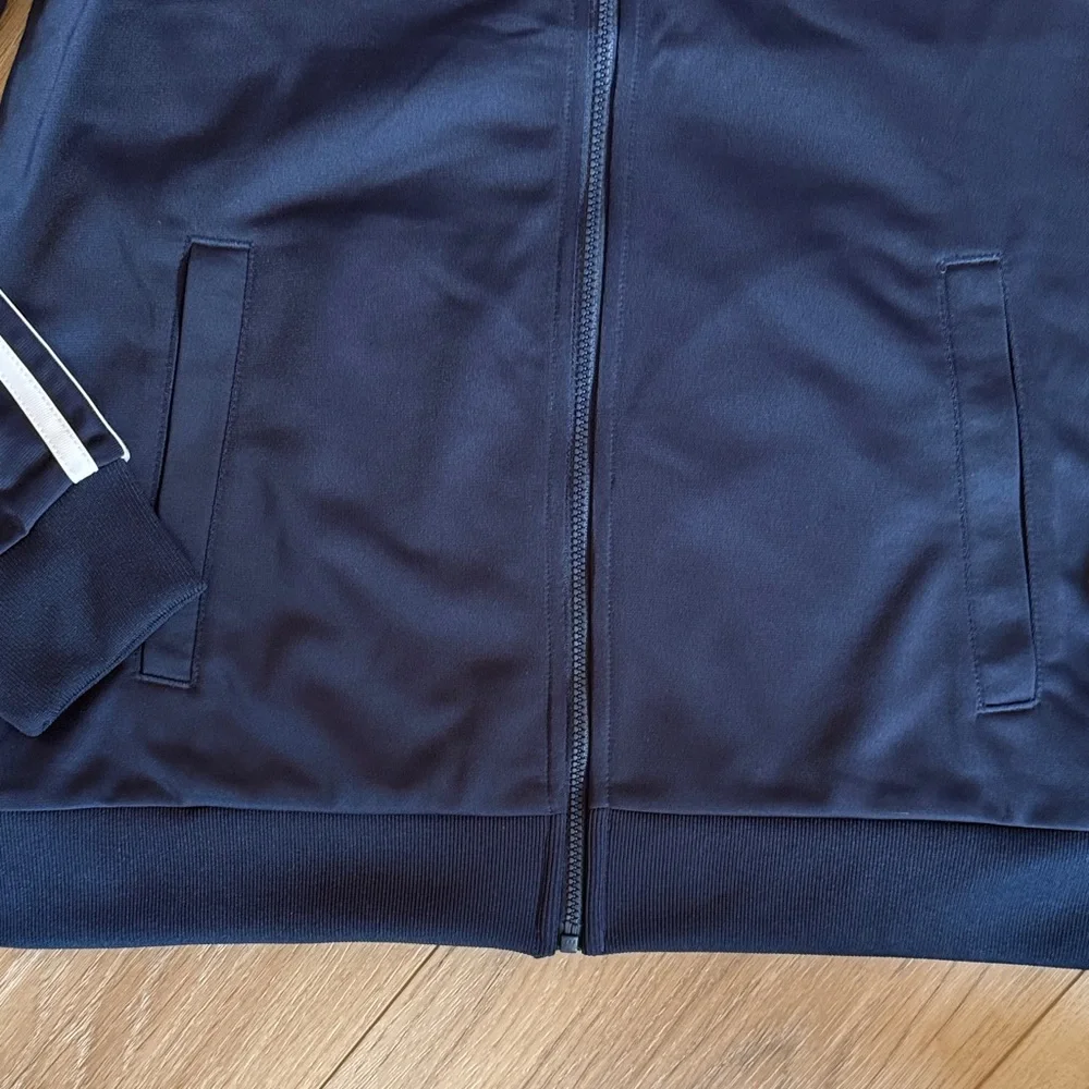 adidas Navy Blue Kids full zip track jacket - Picture 5 of 7